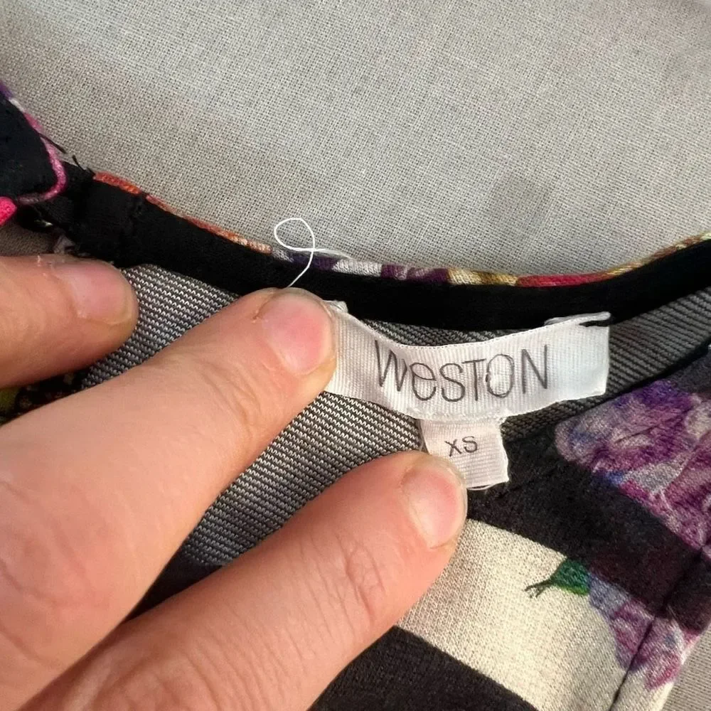 🔥5 for$25🔥 Weston sleeveless stripe floral mixed print jersey sundress - Picture 7 of 10